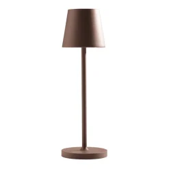 Lampade Da Tavolino Esterno-Gea Luce lampada da tavolo led 3w 3000k ip54 marrone