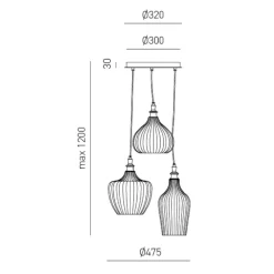 Lampadari Cucina-Gea Luce lampadario cucina cleofe bianco 3 luci