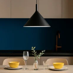 Lampadari Cucina-Gea Luce lampadario da cucina nero cono barbie