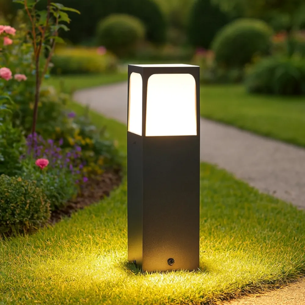 Lampioni Da Giardino-Gea Luce lampioncino da esterno ip44 antracite h30 cm