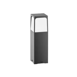 Lampioni Da Giardino-Gea Luce lampioncino da esterno ip44 antracite h30 cm