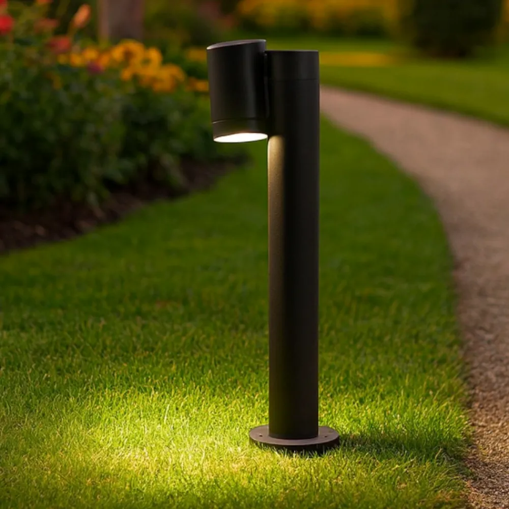 Lampioni Da Giardino-Gea Luce lampione da giardino orientabile ip65 antracite h45 cm