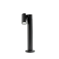 Lampioni Da Giardino-Gea Luce lampione da giardino orientabile ip65 antracite h45 cm