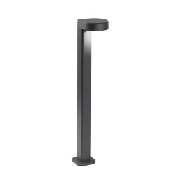 Lampioni Da Giardino-Gea Luce lampione da giardino led 13w 4000k antracite ip65 h80 cm