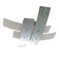 Plafoniere Moderne-Gea Luce lara plafoniera moderna vetri bianco foglia argento