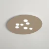 Plafoniere Moderne-Gea Luce luna plafoniera tortora design moderna