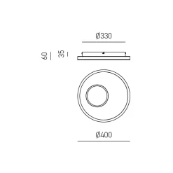 Applique Da Parete-Gea Luce melania applique da parete led 40w 3000k design moderno