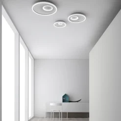 Plafoniere Moderne-Gea Luce melania plafoniera led 30w 3000k bianca moderna
