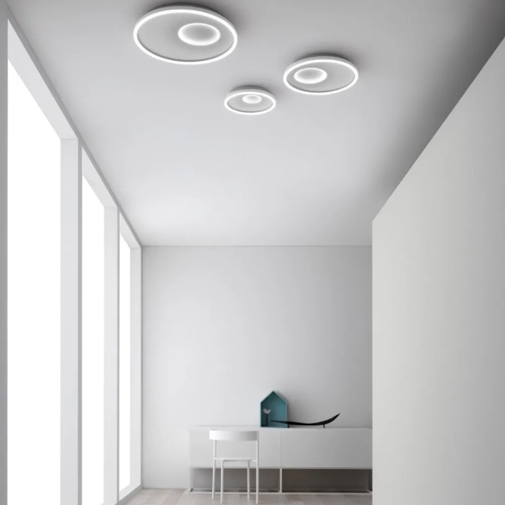 Plafoniere Moderne-Gea Luce melania plafoniera led 30w 3000k bianca moderna