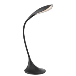 Lampade Da Tavolo-Gea Luce nunki lampada da scrivania led nera moderna