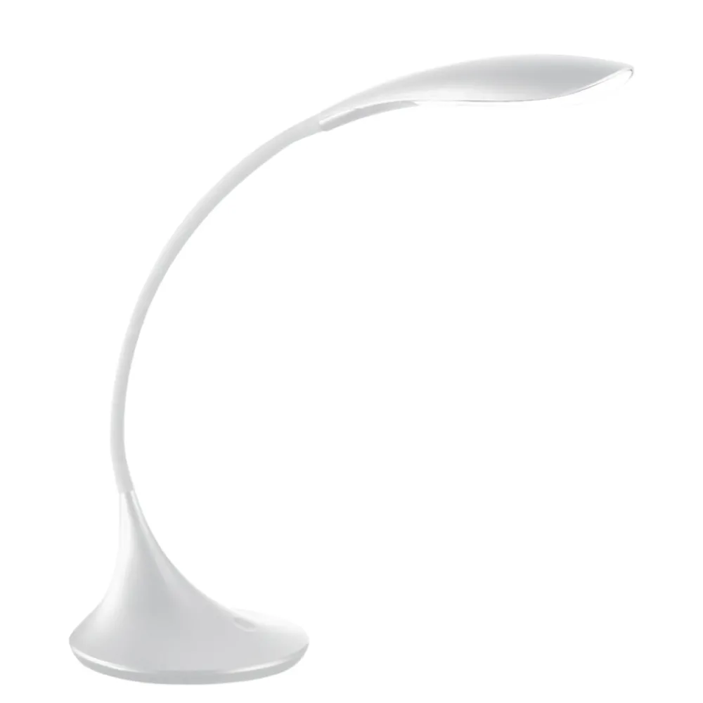 Lampade Da Tavolo-Gea Luce nunki lampada da scrivania led moderna bianca