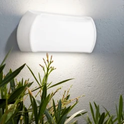 Applique Da Esterno-Gea Luce nut applique da esterno bianco led 12w 4000k