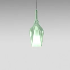Lampade A Sospensione-Gea Luce ofelia lampada a sospensione per cucina moderna in vetro verde