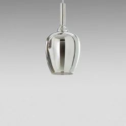 Lampade A Sospensione-Gea Luce ofelia lampada a sospensione vetro cromato