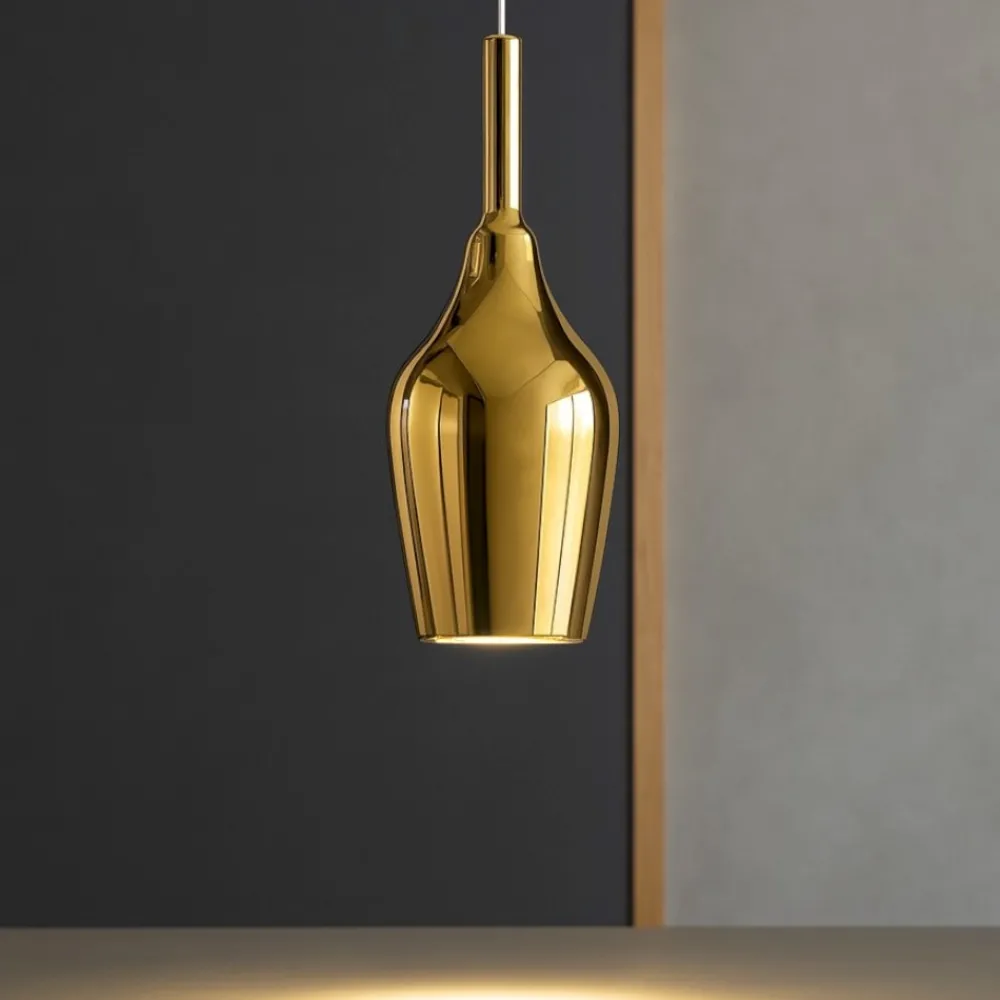 Lampade A Sospensione-Gea Luce ofelia lampada a sospensione da cucina colore oro