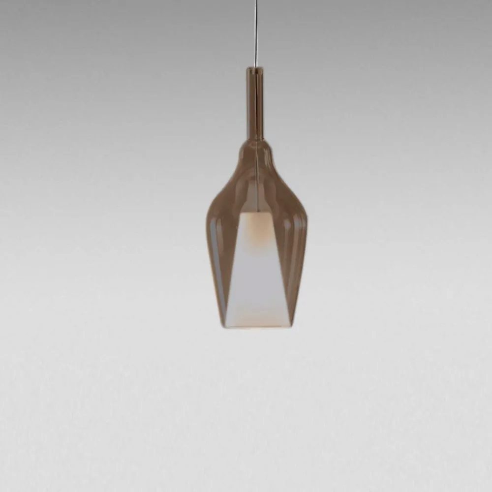 Lampade A Sospensione-Gea Luce ofelia lampada a sospensione con portalampada in vetro