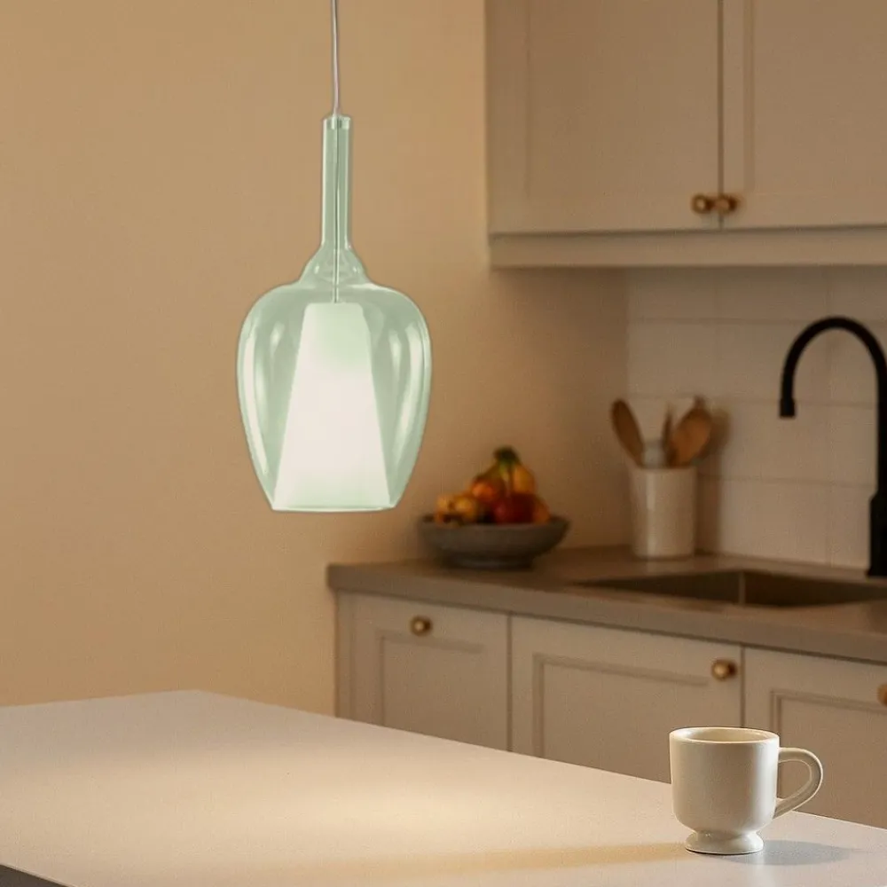 Lampade A Sospensione-Gea Luce ofelia lampada a sospensione per cucina moderna in vetro