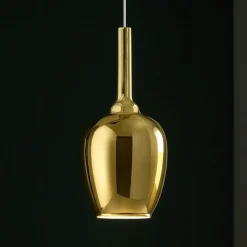 Lampade A Sospensione-Gea Luce ofelia lampada a sospensione per tavolo cucina colore oro