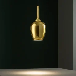 Lampade A Sospensione-Gea Luce ofelia lampada a sospensione per tavolo cucina colore oro