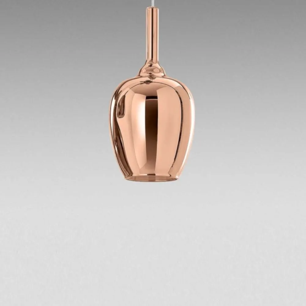 Lampade A Sospensione-Gea Luce ofelia lampada a sospensione per tavolo cucina colore rame