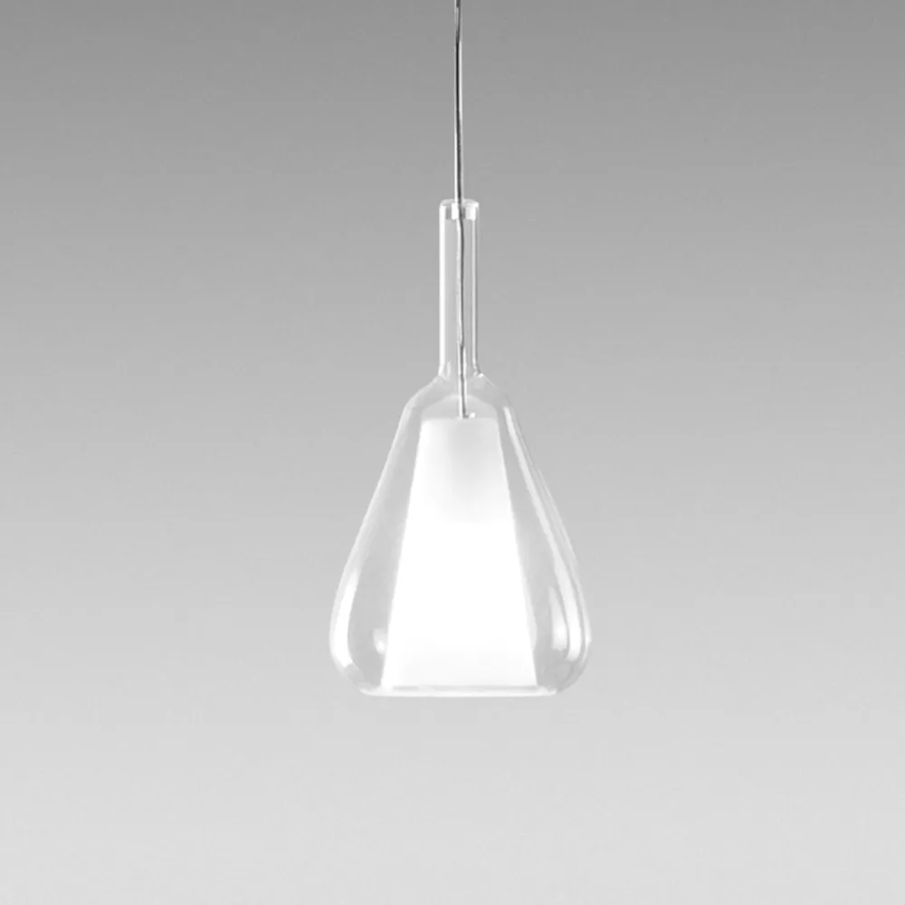 Lampade A Sospensione-Gea Luce ofelia lampada a sospensione vetro trasparente