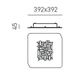 Applique Da Parete-Gea Luce pixel applique da parete led 25w 3000k design originale