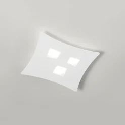 Plafoniere Moderne-Gea Luce plafoniera bianca design moderna isotta