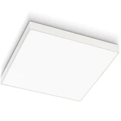 Plafoniere Moderne-Gea Luce plafoniera bianca led 60w 3000k quadrata