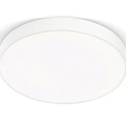 Plafoniere Moderne-Gea Luce plafoniera bianca moderna led 50w 4000k rotonda