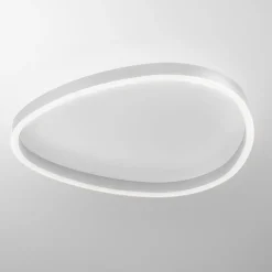Plafoniere Moderne-Gea Luce plafoniera ecaris bianca per camera da letto led biemissione cct