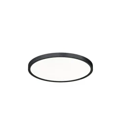 Plafoniere Moderne-Gea Luce plafoniera led 24w da 3000k a 6000k nera