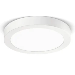 Plafoniere Moderne-Gea Luce plafoniera led 6w 3000k bianco da soffitto