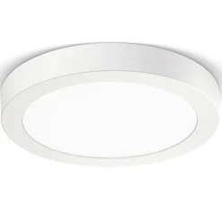 Plafoniere Moderne-Gea Luce plafoniera led 12w 3000k tondo per soffitto