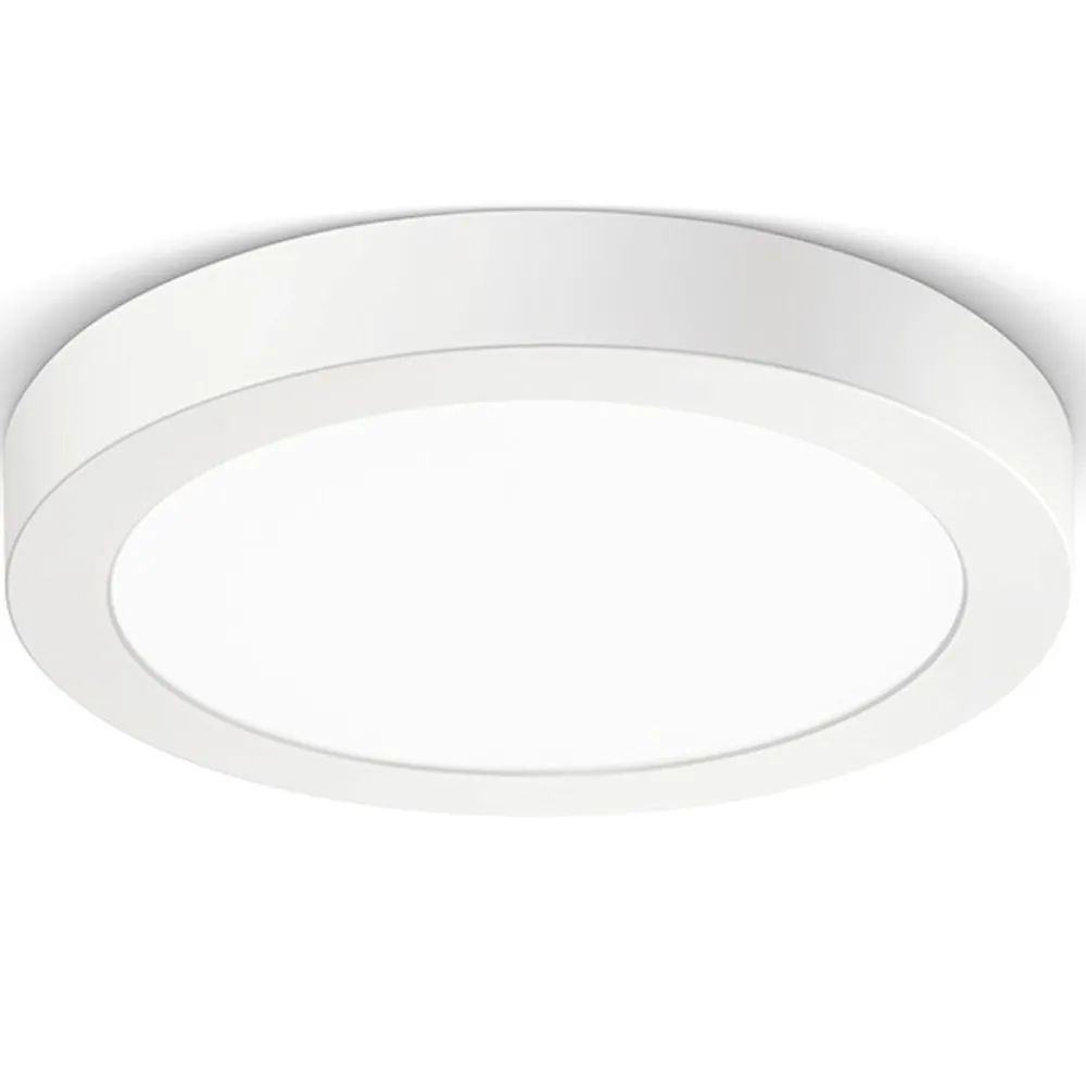 Plafoniere Moderne-Gea Luce plafoniera led 12w 3000k tondo per soffitto