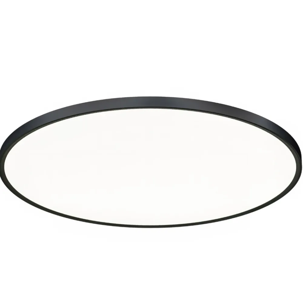 Plafoniere Moderne-Gea Luce plafoniera moderna led 50w da 3000k a 6000k nera