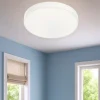 Plafoniere Moderne-Gea Luce plafoniera moderna led 50w 3000k rotonda bianca