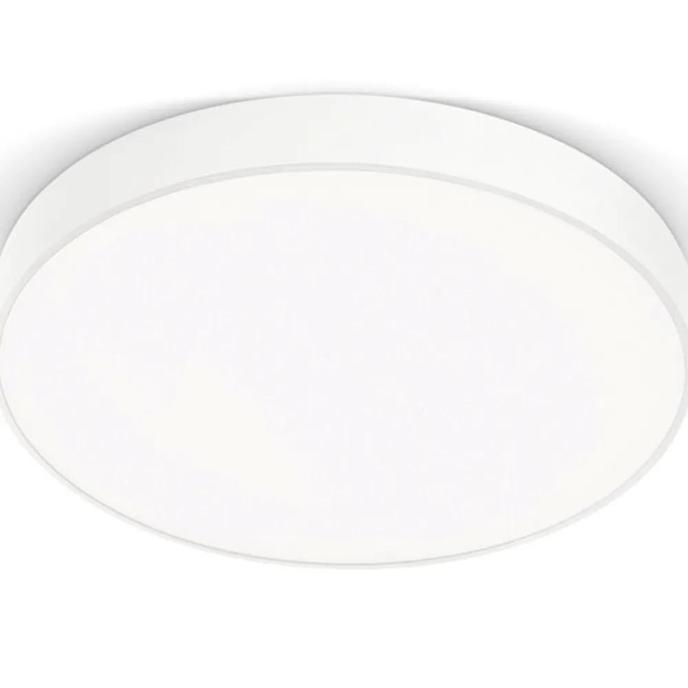 Plafoniere Moderne-Gea Luce plafoniera moderna led 50w 3000k rotonda bianca