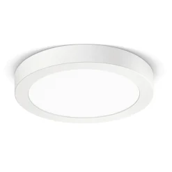 Plafoniere Moderne-Gea Luce plafoniera moderna led 12w 4000k bianco da soffitto