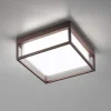 Plafoniere Da Esterno-Gea Luce plafoniera per esterno moderna ip65 marrone led cct