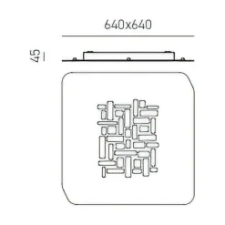 Plafoniere Moderne-Gea Luce plafoniera pixel led 56w 3000k quadrata