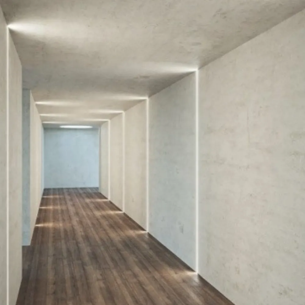 Strisce Led-Gea Luce profilo da incasso bianco 2mt per strip led max 20mm