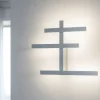 Applique Da Parete-Gea Luce rake applique da parete led 34w 3000k design moderno