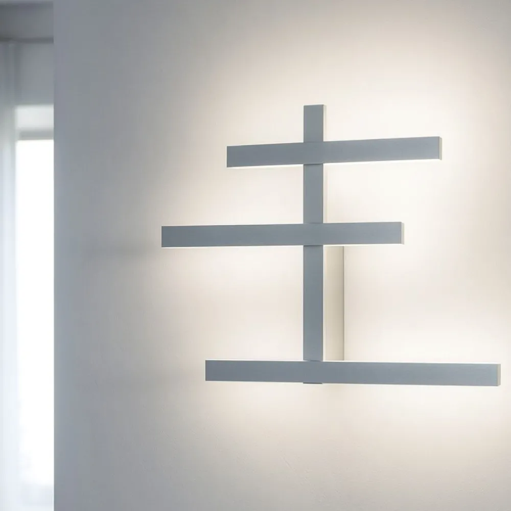 Applique Da Parete-Gea Luce rake applique da parete led 34w 3000k design moderno