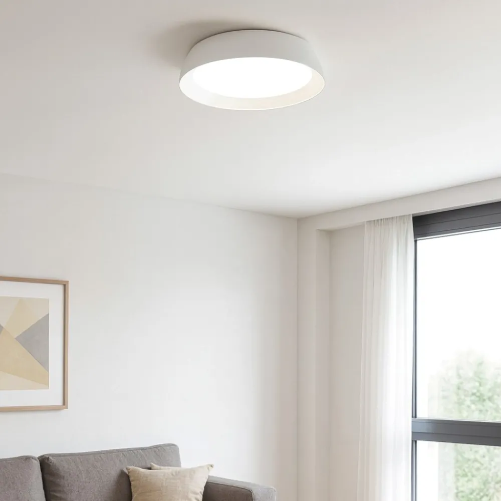Plafoniere Moderne-Gea Luce sheila plafoniera led 38w 3000k tonda