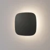 Applique Da Parete-Gea Luce step applique da parete nera led 45w 3000k quadrata
