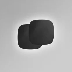 Applique Da Parete-Gea Luce step applique da parete led 40w 3000k nera opaca