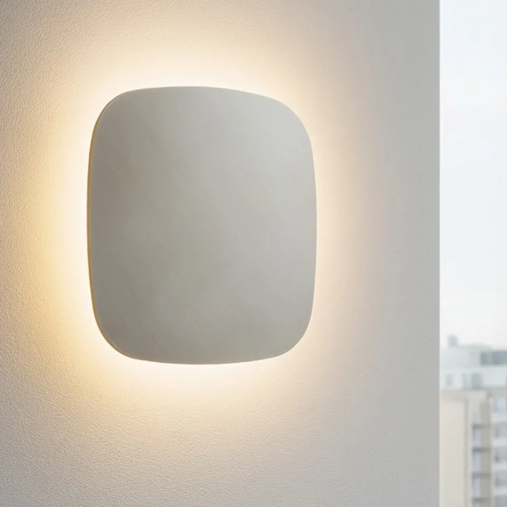 Applique Da Parete-Gea Luce step applique da parete di design led 45w 3000k quadrata