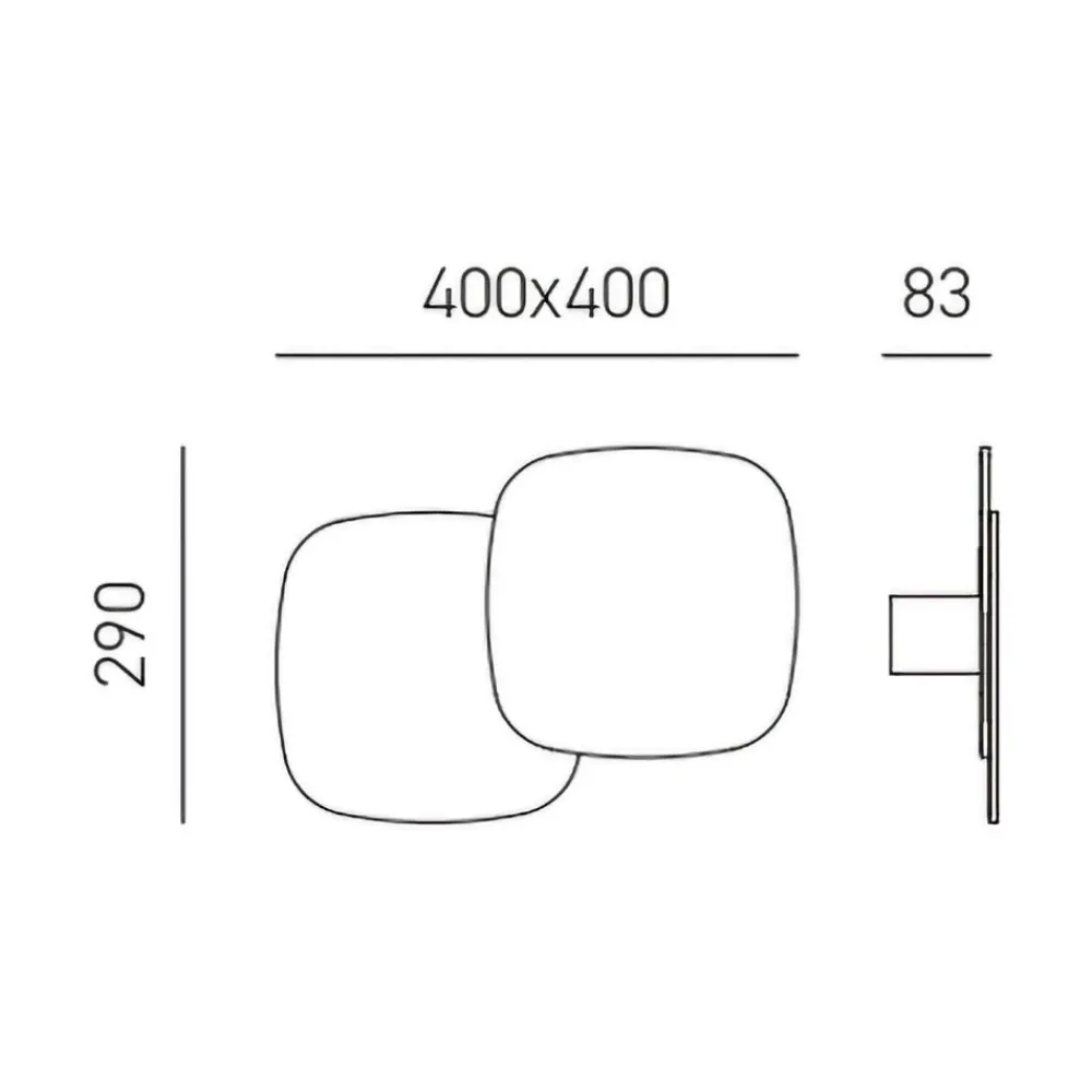 Applique Da Parete-Gea Luce step applique da parete led 40w 3000k design minimal
