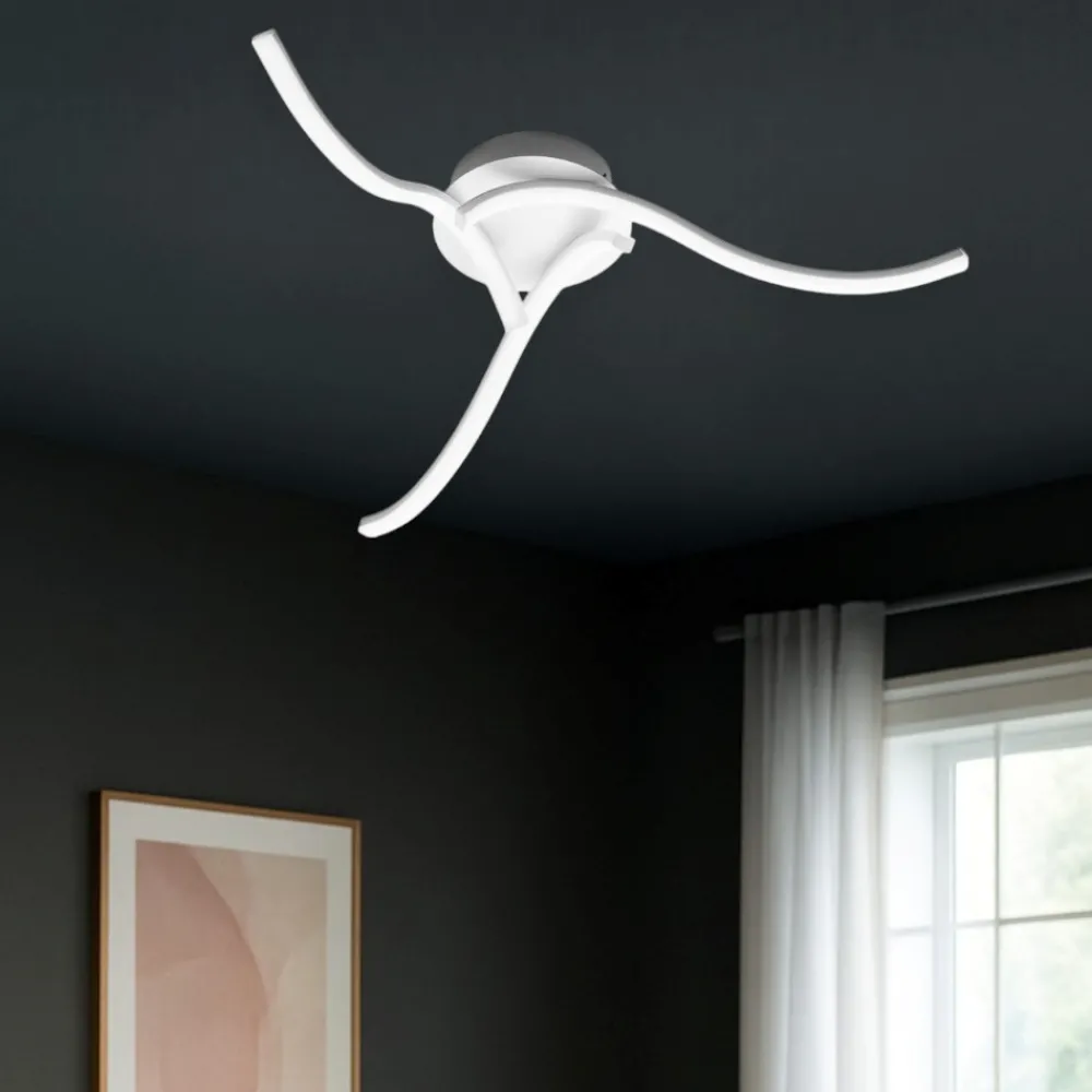Plafoniere Moderne-Gea Luce tessa plafoniera moderna led 23w 4000k ultramoderna