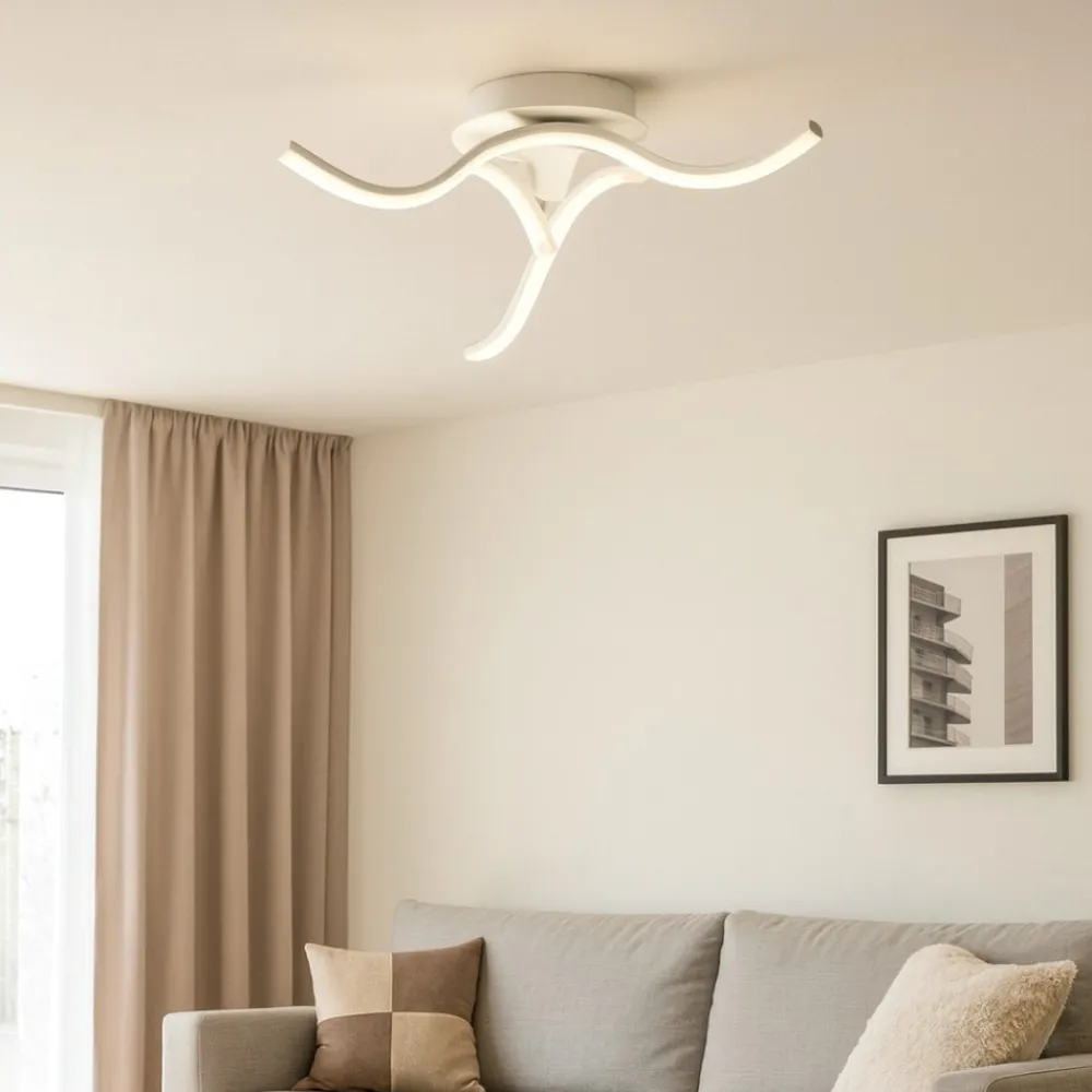 Plafoniere Moderne-Gea Luce tessa plafoniera moderna led 23w 4000k ultramoderna